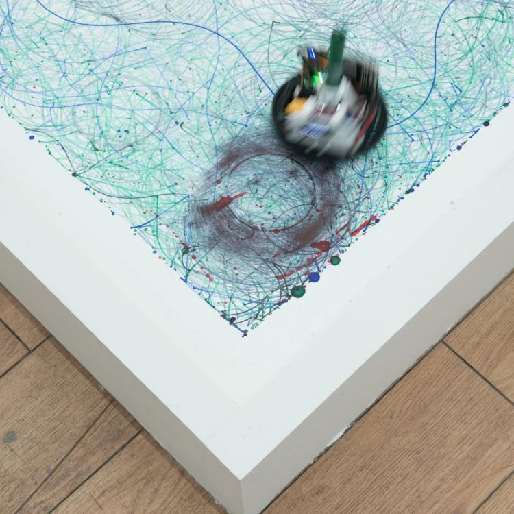 Image of an autonomous drawing robot
