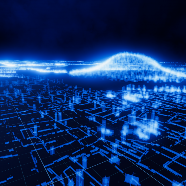 Opaque 3D elements in a reconstructed cultural landscape